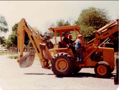 old backhoe